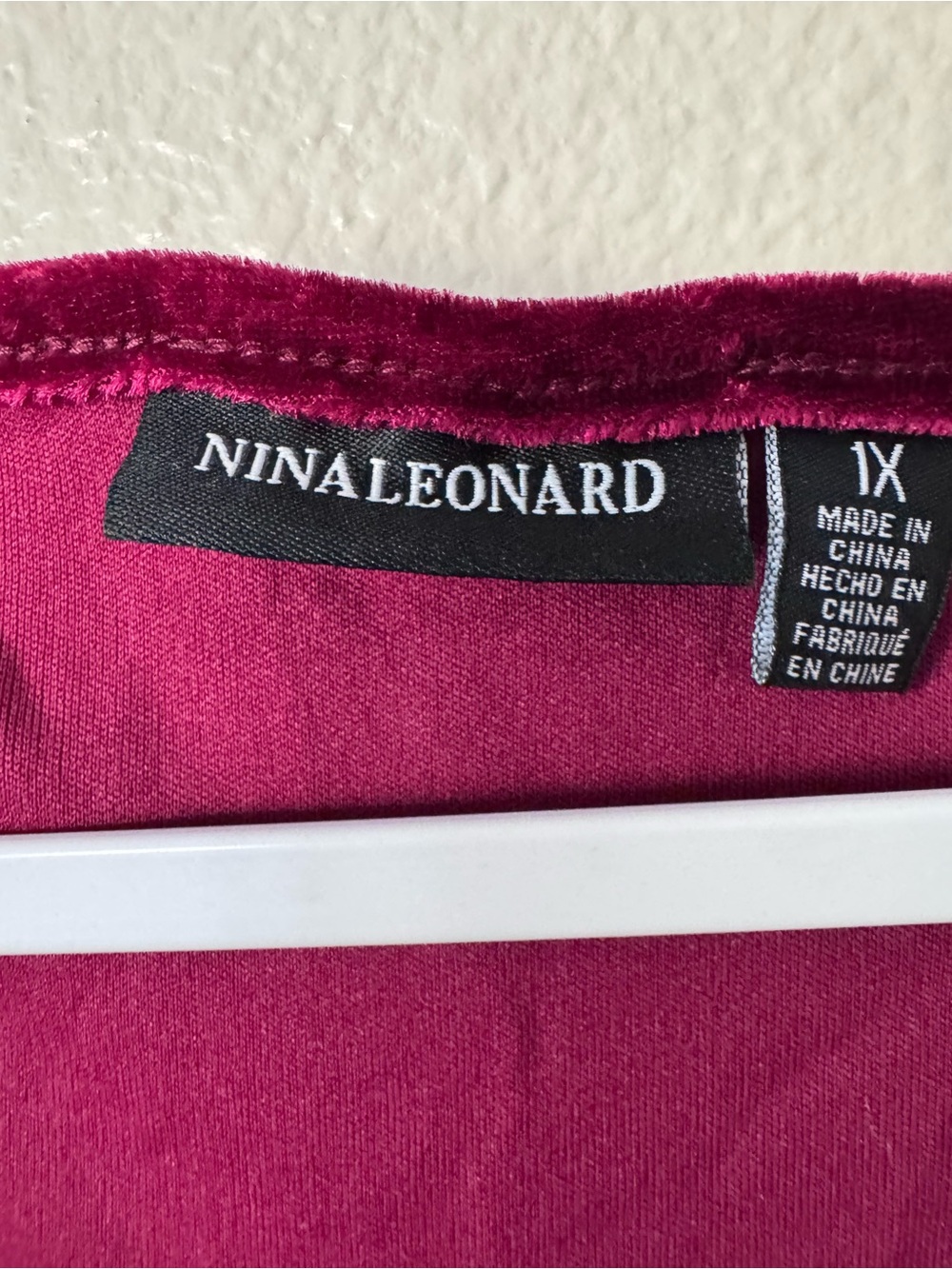 Nina Leonard Burgundy Sequin Sleeveless Shift Dress Size 1X - Picture 3 of 4